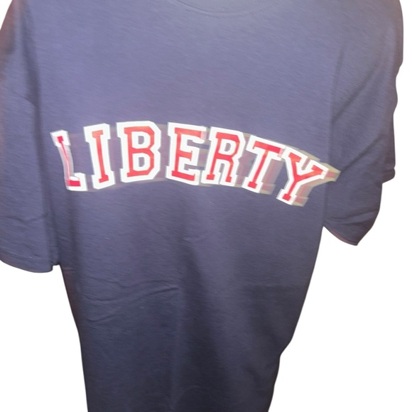 Liberty university Flames navy short sleeve Tshirt tee size Large L - Picture 2 of 3